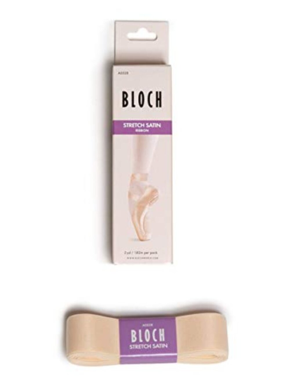 Ballet Pointe Shoe Stretch Satin Ribbon, 7/8 Inch Width, 2 Yards, Pink